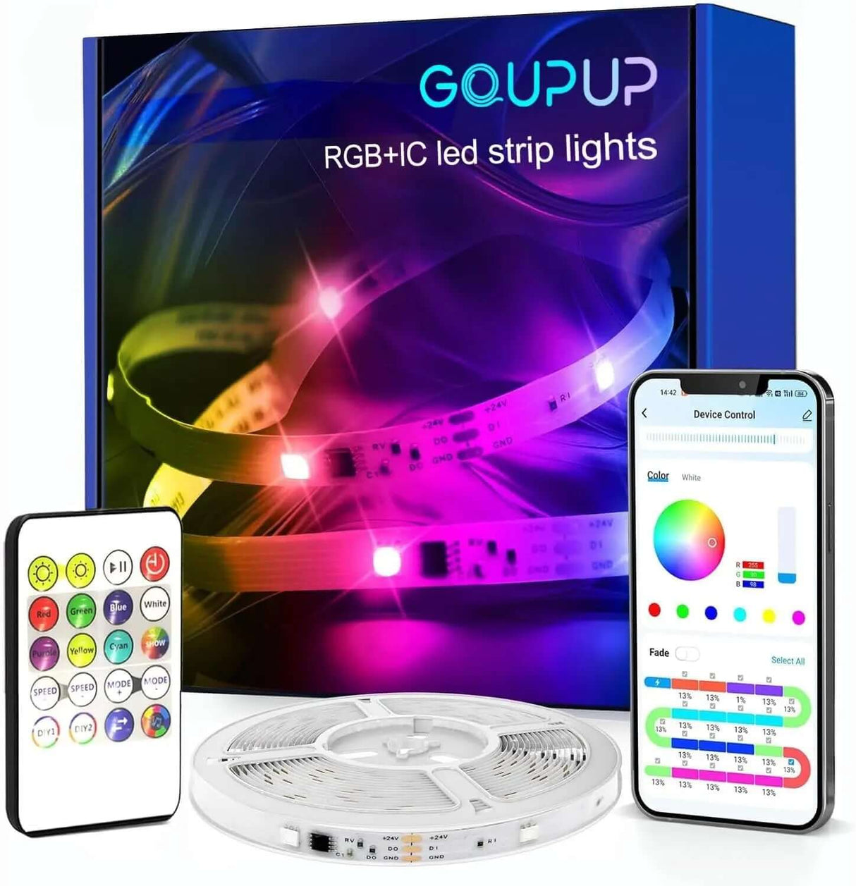 Transform Your Space with Bluetooth LED Strip Lights-Allen Cozy Haven Store