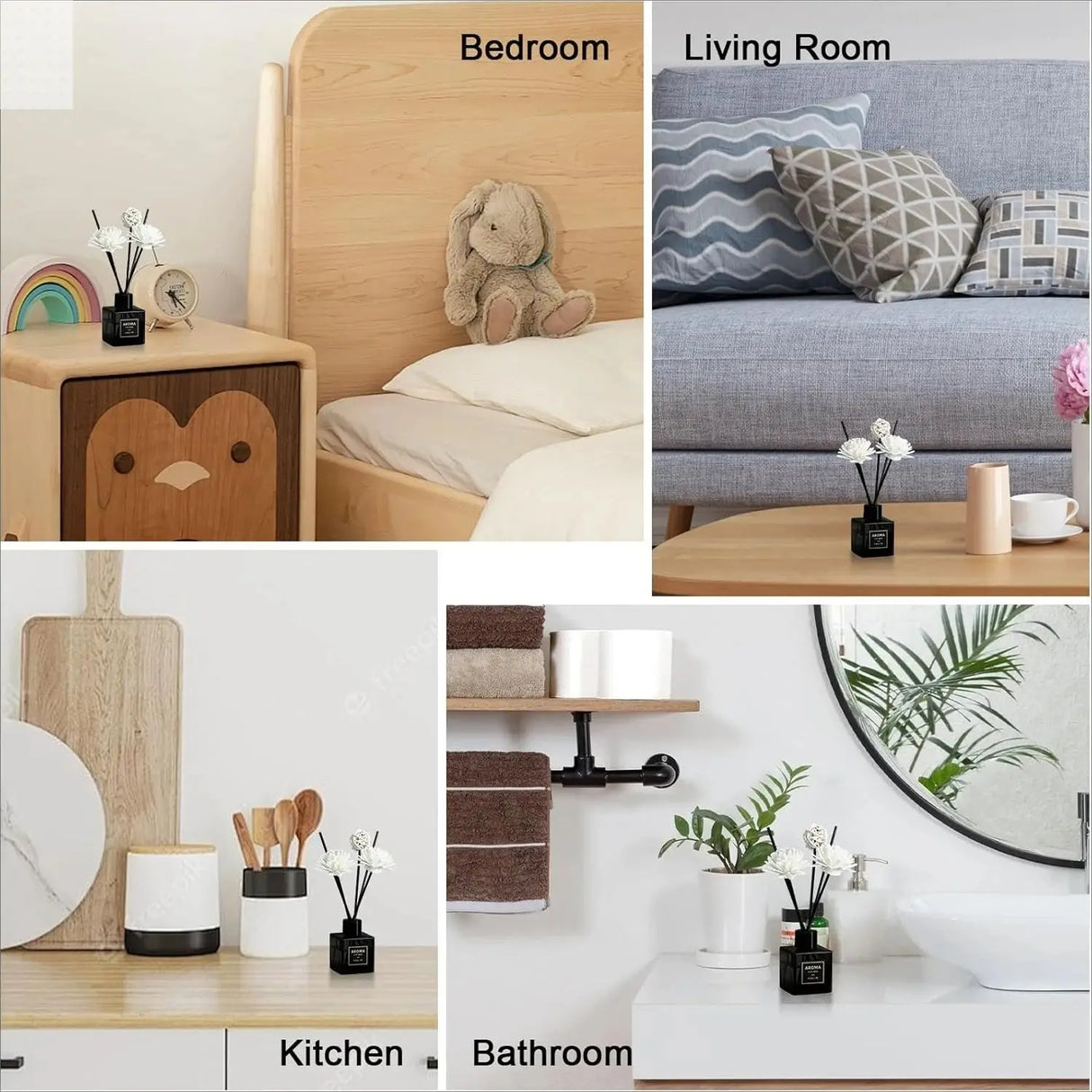 50ml Premium Aroma Diffuser Oil for Home Car Air Freshener Room Deodorizer Perfume Long Lasting Fragrance Allen Cozy Haven Store