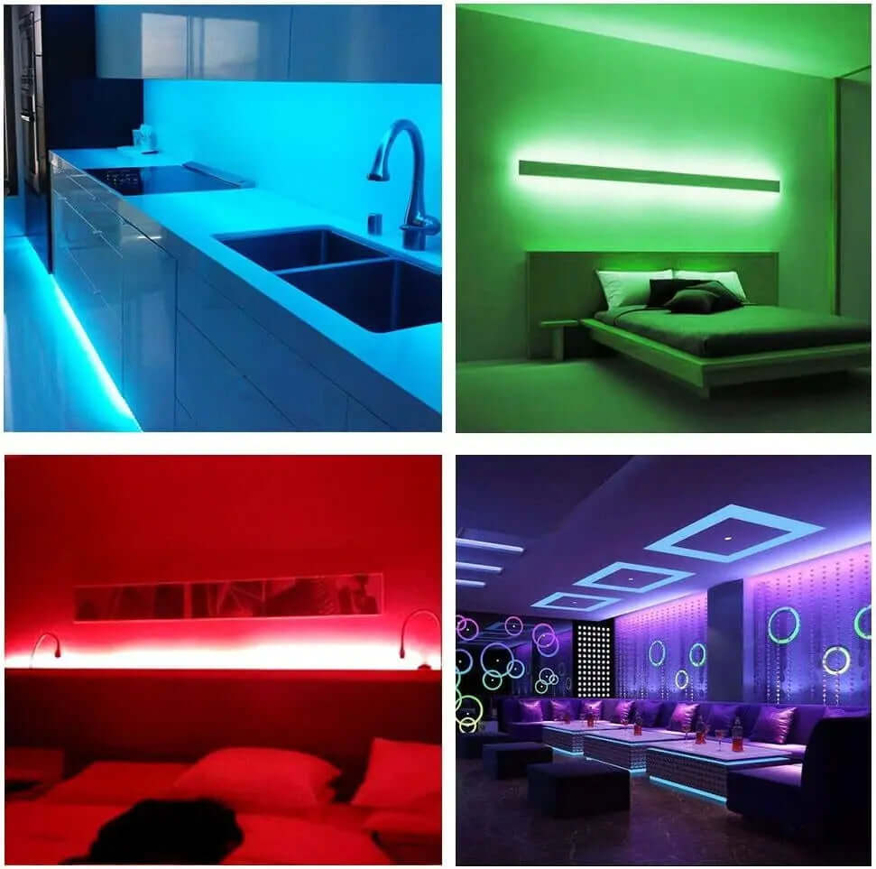 Battery-Operated 6.5FT RGB LED Strip Lights-Allen Cozy Haven Store