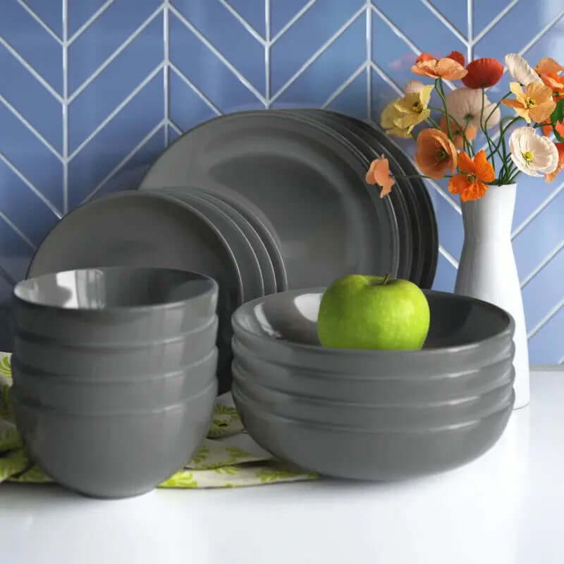Burkeville Stoneware Set - Service for Four-Allen Cozy Haven Store