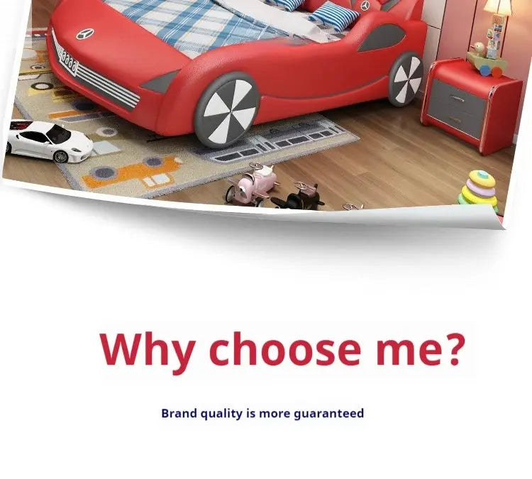 Children Luxury Boys Bed Pretty Unique Cute Nightstand Wood Storage Bed Car Design Camas Moderrna Inteligentes Bedroom Furniture Allen Cozy Haven Store