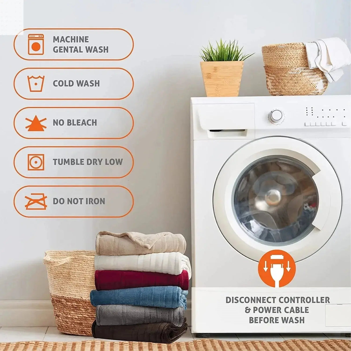 Cozy 50x60 Heating Blanket with Auto-Off Allen Cozy Haven Store