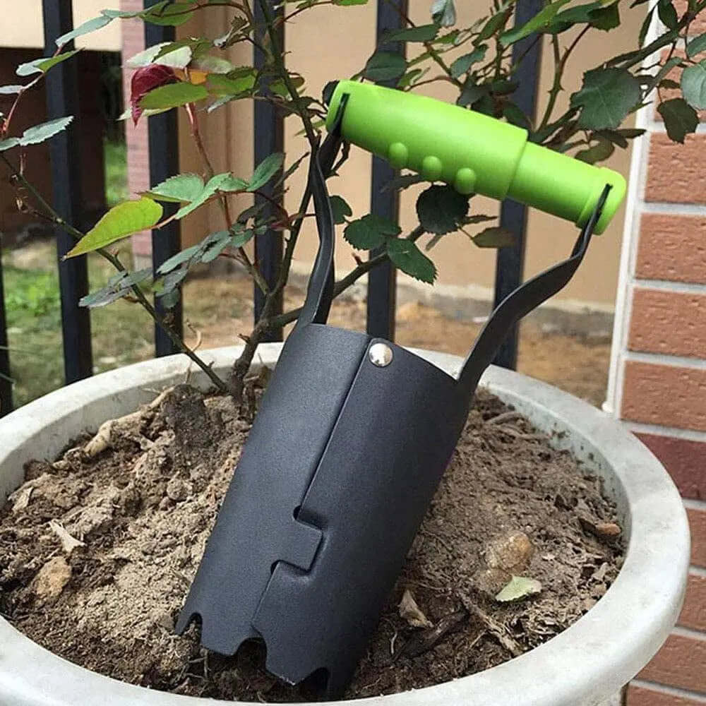 Durable Agricultural Transplanting Tube and Hand Gardening Weeding Shovel for Seedling Transplanting in Gardens-Allen Cozy Haven Store