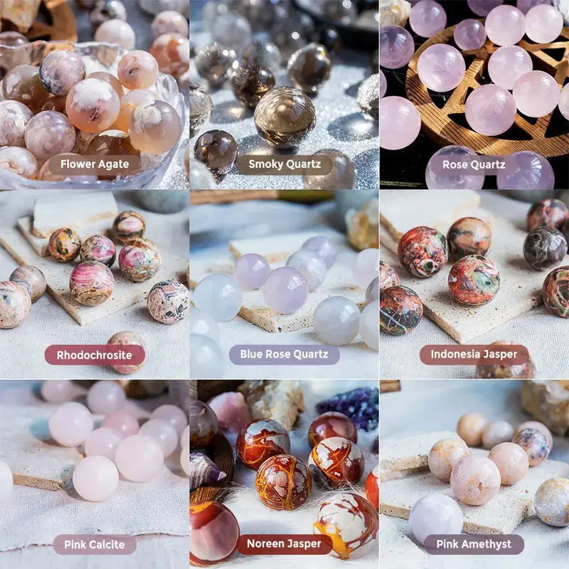 Elegant Natural Crystal Sphere Collection for Home Décor-Allen Cozy Haven Store