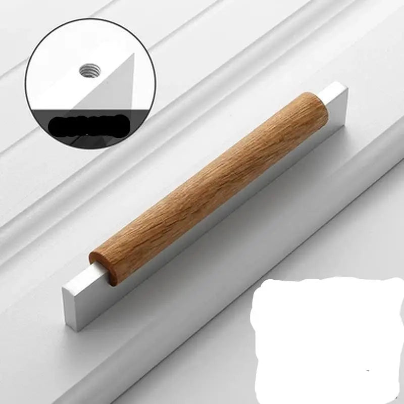 Elegant Natural Wood Cabinet Handles and Drawer Knobs - Premium Accessories for Kitchen and Home Furnishings-Allen Cozy Haven Store