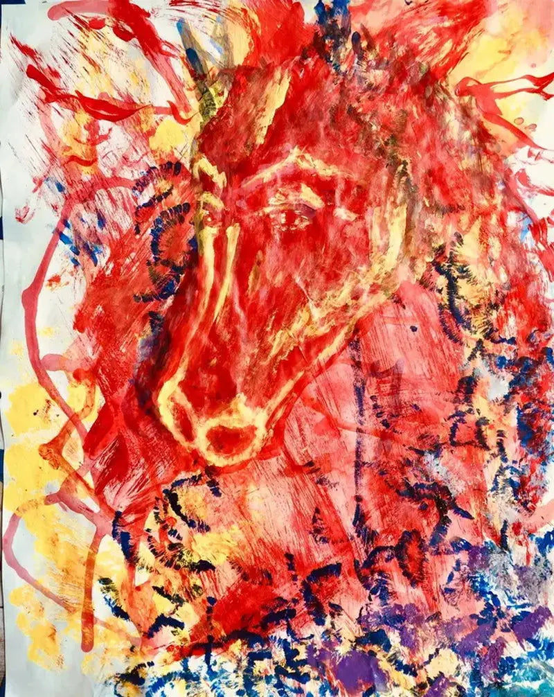 Equine Persistence: Contemporary Wall Art for Home Décor-Allen Cozy Haven Store