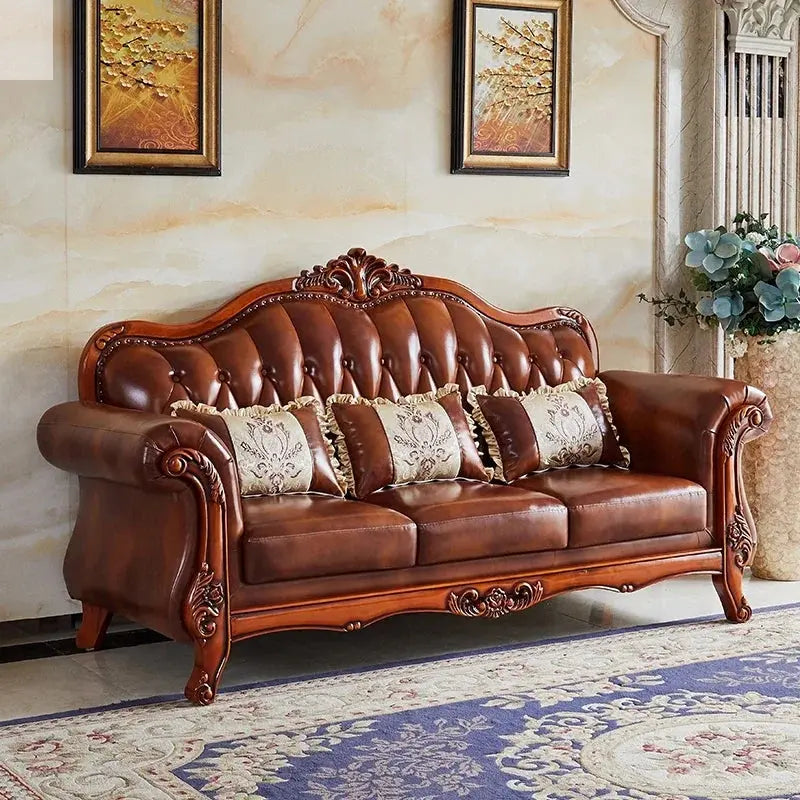 Genuine Leather Sofa Chair Luxury Modern Individual Loveseat Sofa Lounge Designer Woonkamer Banken Living Room Furniture Allen Cozy Haven Store