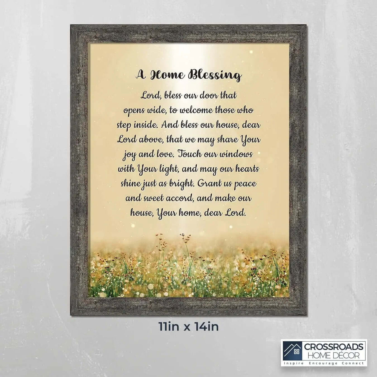 "God Bless This Home: Elegant Home Blessing Sign and Décor, Model 2195BW"-Allen Cozy Haven Store