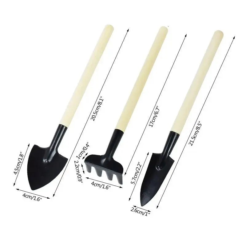 Professional 3-Piece Mini Garden Tool Set for Comprehensive Indoor and Outdoor Plant Care-Allen Cozy Haven Store
