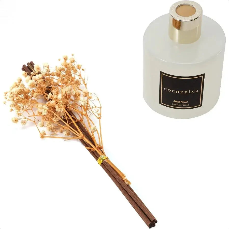 Reed Diffuser Sets 6.7 oz. Black Forest Diffuser with Sticks Home Fragrance Reed Diffuser for Bathroom Shelf Decor Allen Cozy Haven Store