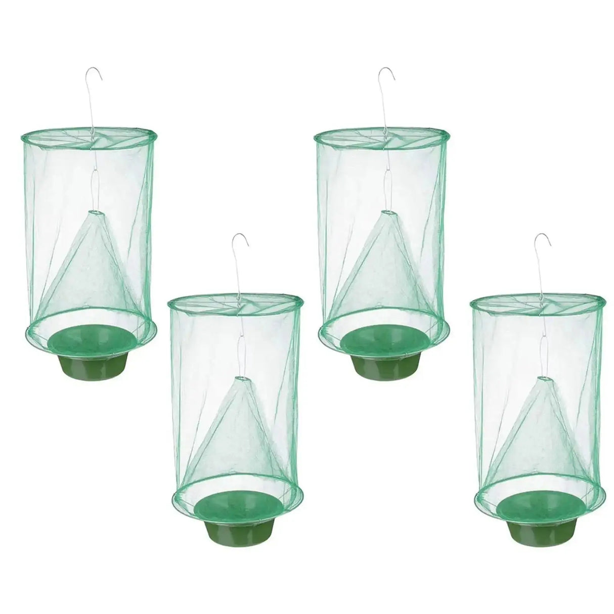 Set of 4 Reusable Foldable Outdoor Fly Traps for Agricultural and Garden Use-Allen Cozy Haven Store