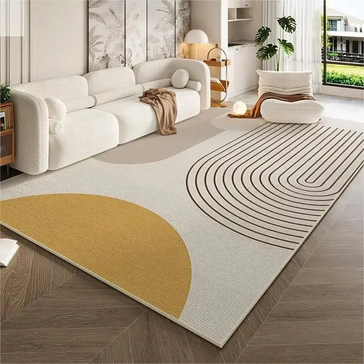 Simple Style Carpets for Living Room Rugs Customizable Bedroom Decor Home Crystal Velvet Lounge Big Size Floor Mats Dining Room Allen Cozy Haven Store