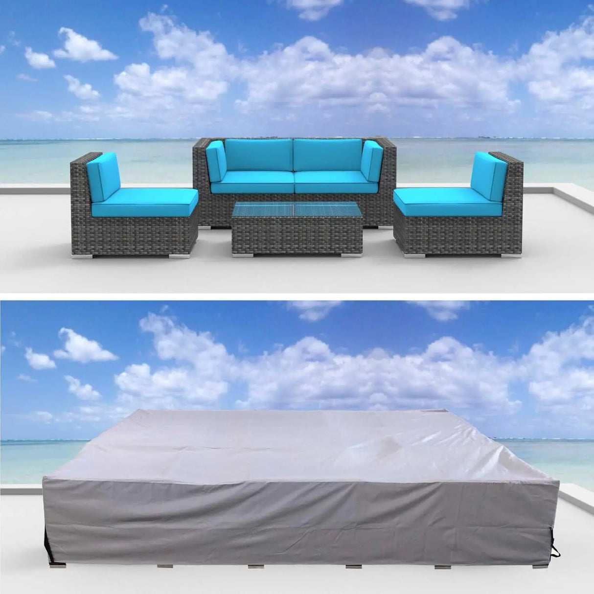 Urban Furnishing Premium Outdoor Patio Furniture Cover (12.0' X 9.0' X 2.3')-Allen Cozy Haven Store