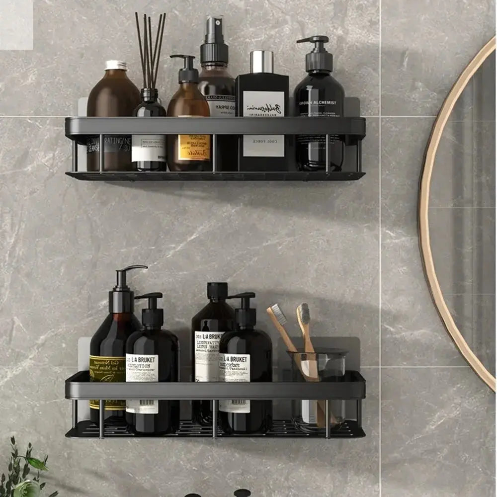 Wall-Mounted Bathroom Shelves - No Holes Needed Allen Cozy Haven Store