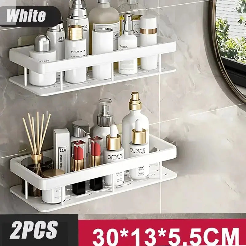 Wall-Mounted Bathroom Shelves - No Holes Needed Allen Cozy Haven Store
