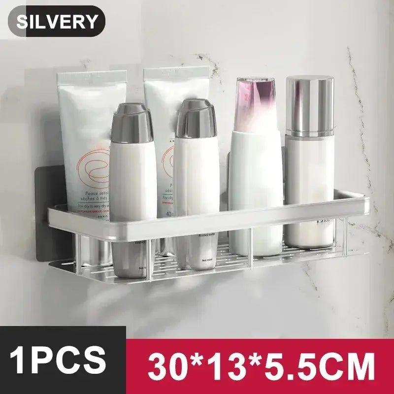 Wall-Mounted Bathroom Shelves - No Holes Needed Allen Cozy Haven Store