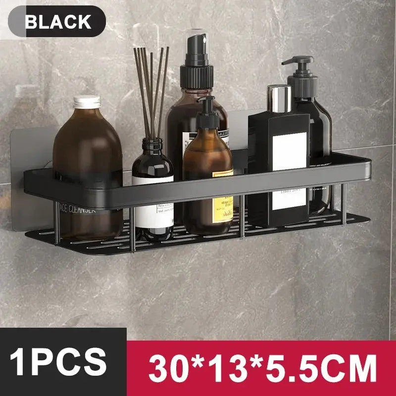 Wall-Mounted Bathroom Shelves - No Holes Needed Allen Cozy Haven Store