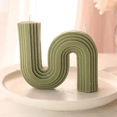 Wave Shaped Decorative Soy Candles Allen Cozy Haven Store