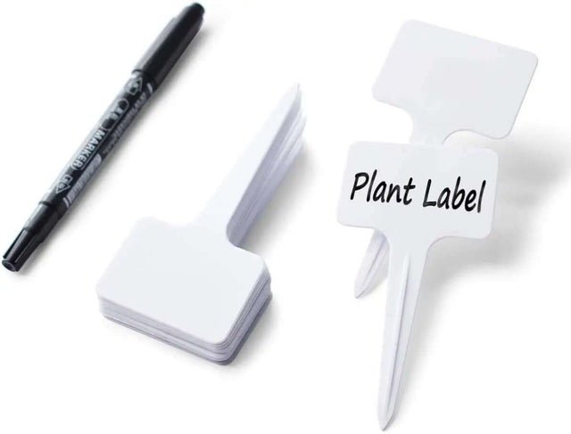 100 Reusable T-Shape Outdoor Plant tags with Waterproof Markers-Allen Cozy Haven Store