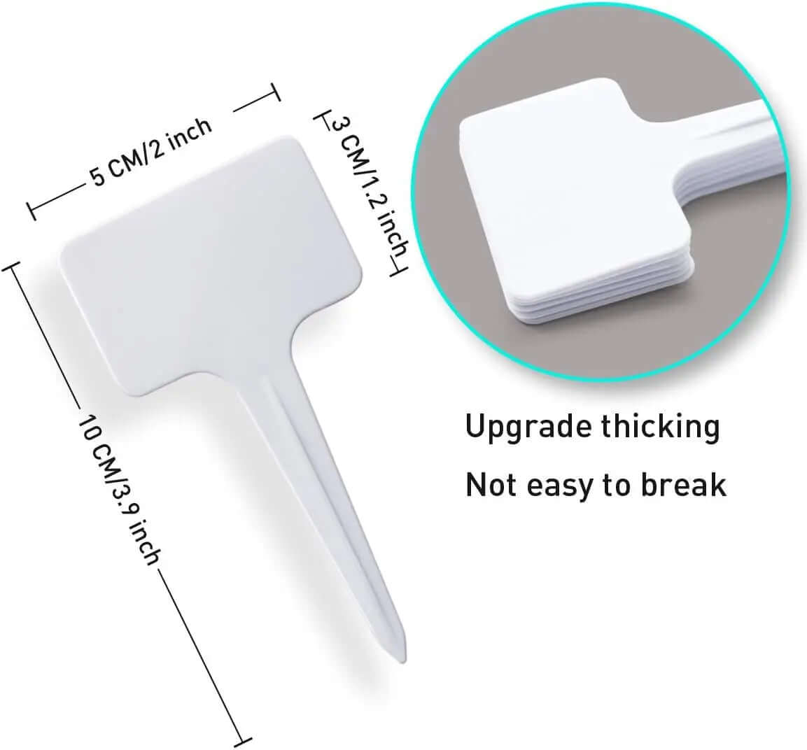 100 Reusable T-Shape Outdoor Plant tags with Waterproof Markers-Allen Cozy Haven Store