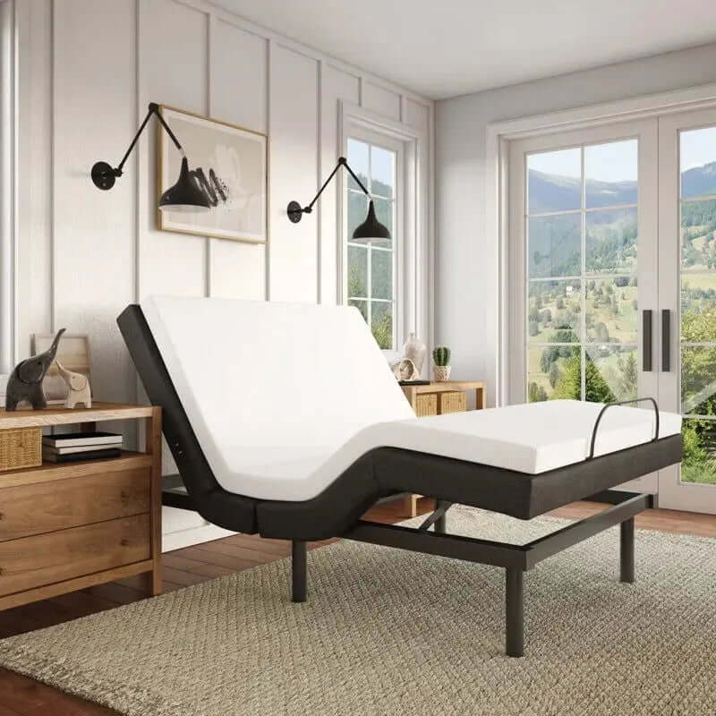 15-Inch Zero Gravity Adjustable Bed with Massaging Feature and Wireless Remote Control-Allen Cozy Haven Store