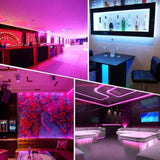 150ft Smart RGB LED Strip Lights with Music Synchronization and 40-Key Remote Control, Mobile Device Compatible for Bedroom Ambiance-Allen Cozy Haven Store