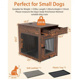 2025 New Wooden Dog Crate End Table with Storage  and QC3.0 Wireless Charging Allen Cozy Haven Store