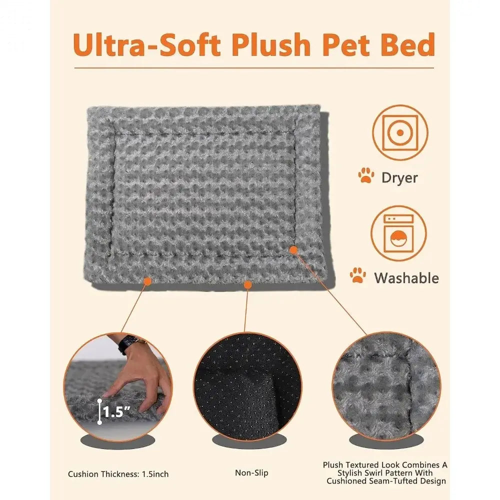 2025 New Wooden Dog Crate End Table with Storage  and QC3.0 Wireless Charging Allen Cozy Haven Store