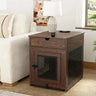 2025 New Wooden Dog Crate End Table with Storage  and QC3.0 Wireless Charging Allen Cozy Haven Store