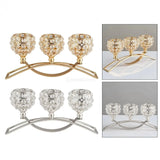 3 Arms Candelabras Crystal Candle Holder Candlelight Arch Bridge Goblet Candle Holder Bowl Tealight Candlestick Holder Home decor Allen Cozy Haven Store