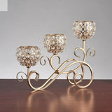 3 Arms Candelabras Crystal Candle Holder Candlelight Arch Bridge Goblet Candle Holder Bowl Tealight Candlestick Holder Home decor Allen Cozy Haven Store