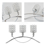 3 Arms Candelabras Crystal Candle Holder Candlelight Arch Bridge Goblet Candle Holder Bowl Tealight Candlestick Holder Home decor Allen Cozy Haven Store