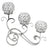 3 Arms Candelabras Crystal Candle Holder Candlelight Arch Bridge Goblet Candle Holder Bowl Tealight Candlestick Holder Home decor Allen Cozy Haven Store