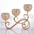 3 Arms Candelabras Crystal Candle Holder Candlelight Arch Bridge Goblet Candle Holder Bowl Tealight Candlestick Holder Home decor Allen Cozy Haven Store