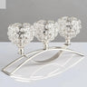 3 Arms Candelabras Crystal Candle Holder Candlelight Arch Bridge Goblet Candle Holder Bowl Tealight Candlestick Holder Home decor Allen Cozy Haven Store