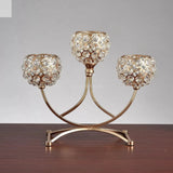 3 Arms Candelabras Crystal Candle Holder Candlelight Arch Bridge Goblet Candle Holder Bowl Tealight Candlestick Holder Home decor Allen Cozy Haven Store