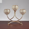 3 Arms Candelabras Crystal Candle Holder Candlelight Arch Bridge Goblet Candle Holder Bowl Tealight Candlestick Holder Home decor Allen Cozy Haven Store