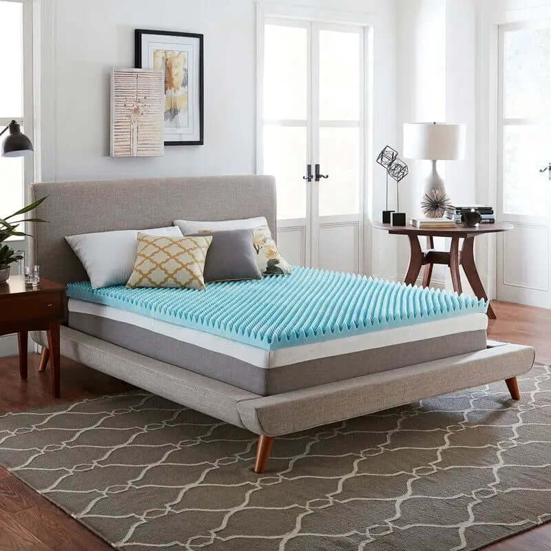 3-Inch Medium Gel-Infused Memory Foam Mattress Topper-Allen Cozy Haven Store