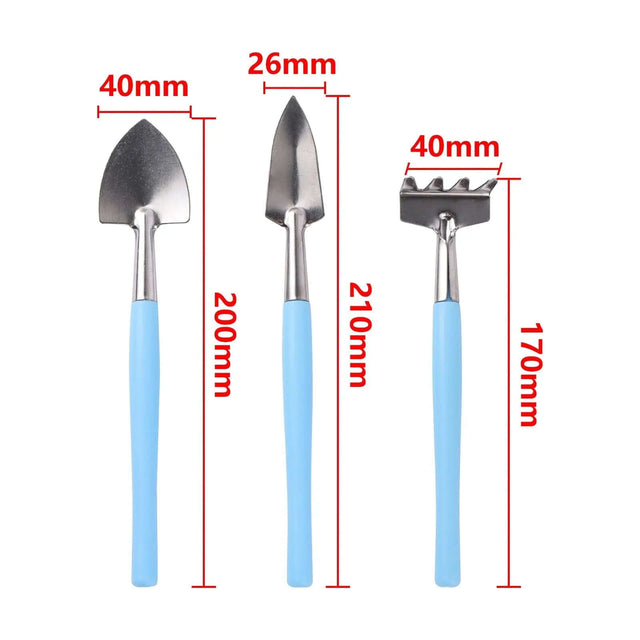 3-Piece Mini Garden Tool Set for Planting, Weeding, and Fertilizing Tasks-Allen Cozy Haven Store