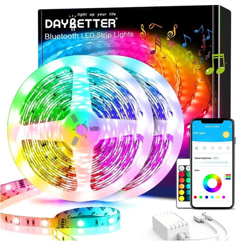 Smart LED Strip Lights: Utilize your smartphone to configure and operate the lights-Allen Cozy Haven Store