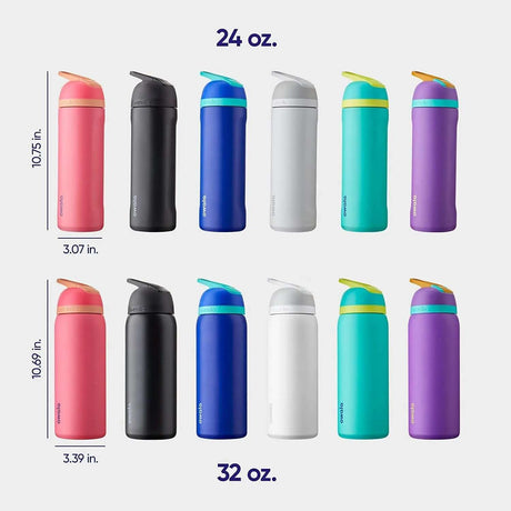 32-Ounce Insulated Stainless Steel Water Bottle with Straw and Locking Lid - Hint of Grape-Allen Cozy Haven Store