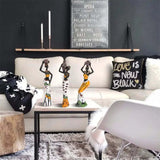 "Set of 3 Vintage African Statues - Handcrafted African American Figurines-Allen Cozy Haven Store