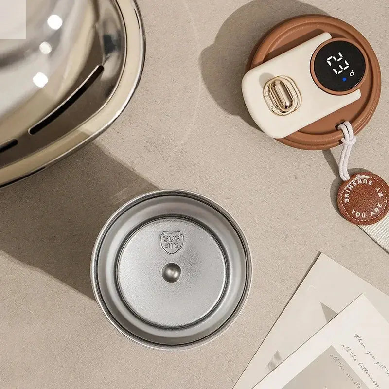 450ML Smart Thermos Bottle Water Digital Led Temperature Coffee Cup 316 Stainless Steel Vacuum Cup Office Business Portable Mug Allen Cozy Haven Store