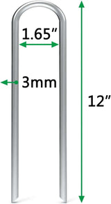 50-Pack Heavy-Duty 12-Inch Galvanized Garden Stakes-Allen Cozy Haven Store