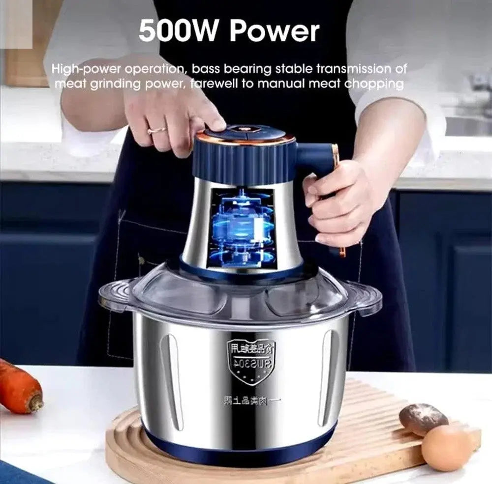 5L Electric Meat Grinders Multifunctional Vegetable Slicer Chopper 304Stainless Steel Food Processor Mixer Machine Kitchen Tool Allen Cozy Haven Store