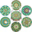 6-Piece Mandala Diamond Painting Coaster Set with Holder - Art Kits-Allen Cozy Haven Store