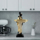 African Statues and Sculptures for Home Decor - 15-Inch Tribal Art Figurines-Allen Cozy Haven Store