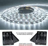 Battery Operated LED Strip Lights - 13.2 Ft Flexible USB Light Strips for Home Décor, DIY Projects, and Special Occasions - Non-Waterproof, Set of 2-Allen Cozy Haven Store