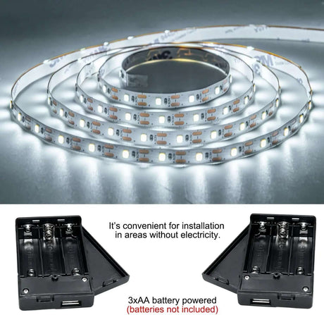 Battery Operated LED Strip Lights - 13.2 Ft Flexible USB Light Strips for Home Décor, DIY Projects, and Special Occasions - Non-Waterproof, Set of 2-Allen Cozy Haven Store