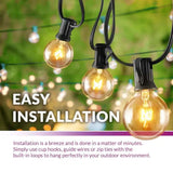 Burroughs 25-Foot Outdoor Plug-In Globe String Lights Featuring 25 Bulbs-Allen Cozy Haven Store